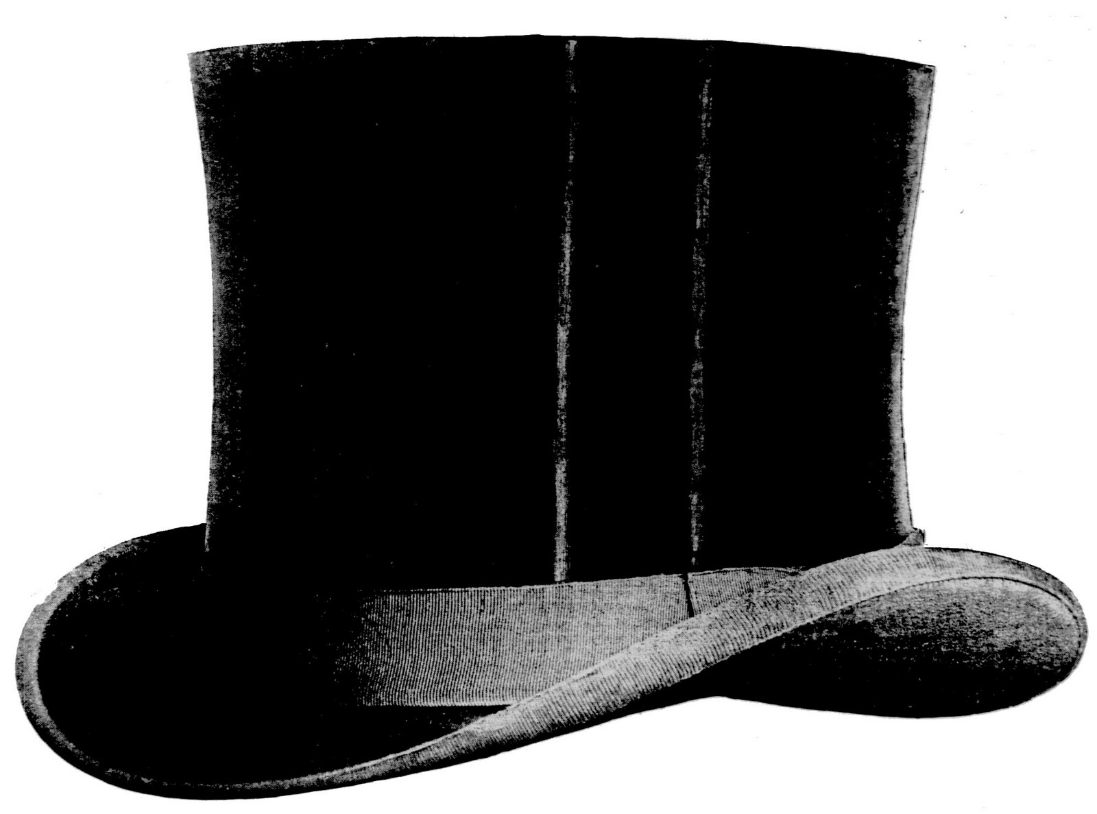1600x1187 Free Vintage Clip Art - Top Hat Drawing