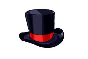 300x200 how to draw a top hat - Top Hat Drawing