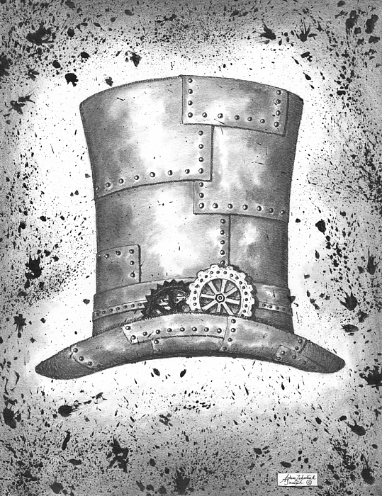 539x700 riveting top hat drawing - Top Hat Drawing