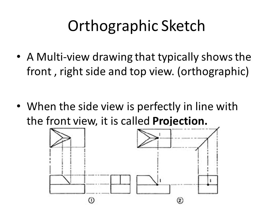 960x720 Technical Sketching And Drawing - Top View Drawing