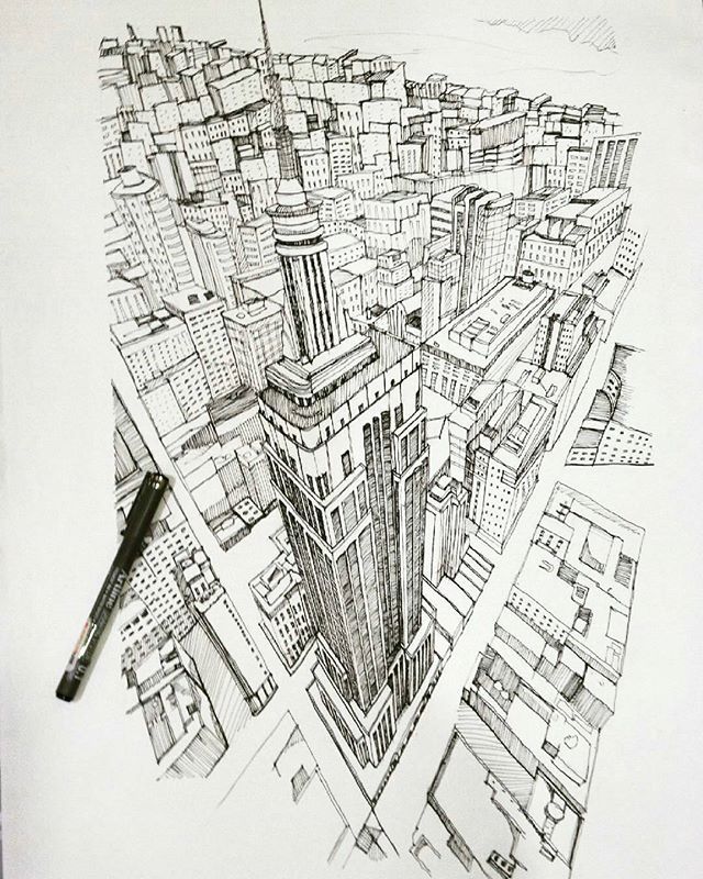 640x800 view from the top drawing prompts cityscape drawing - Top View Drawing