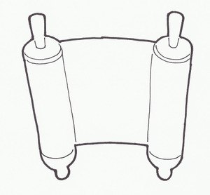 300x278 Torah Scroll - Torah Drawing