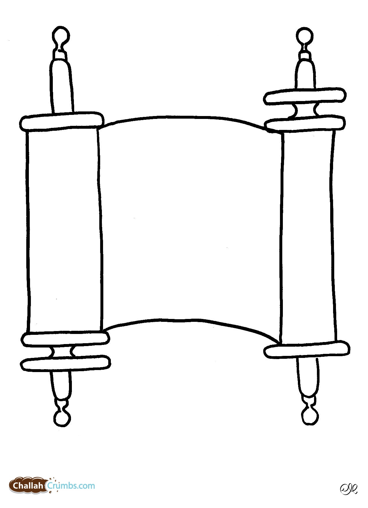 1275x1760 Torah - Torah Drawing