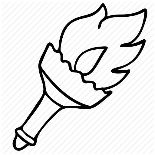 512x512 Fire, Flame, Light, Torch Icon - Torch Drawing