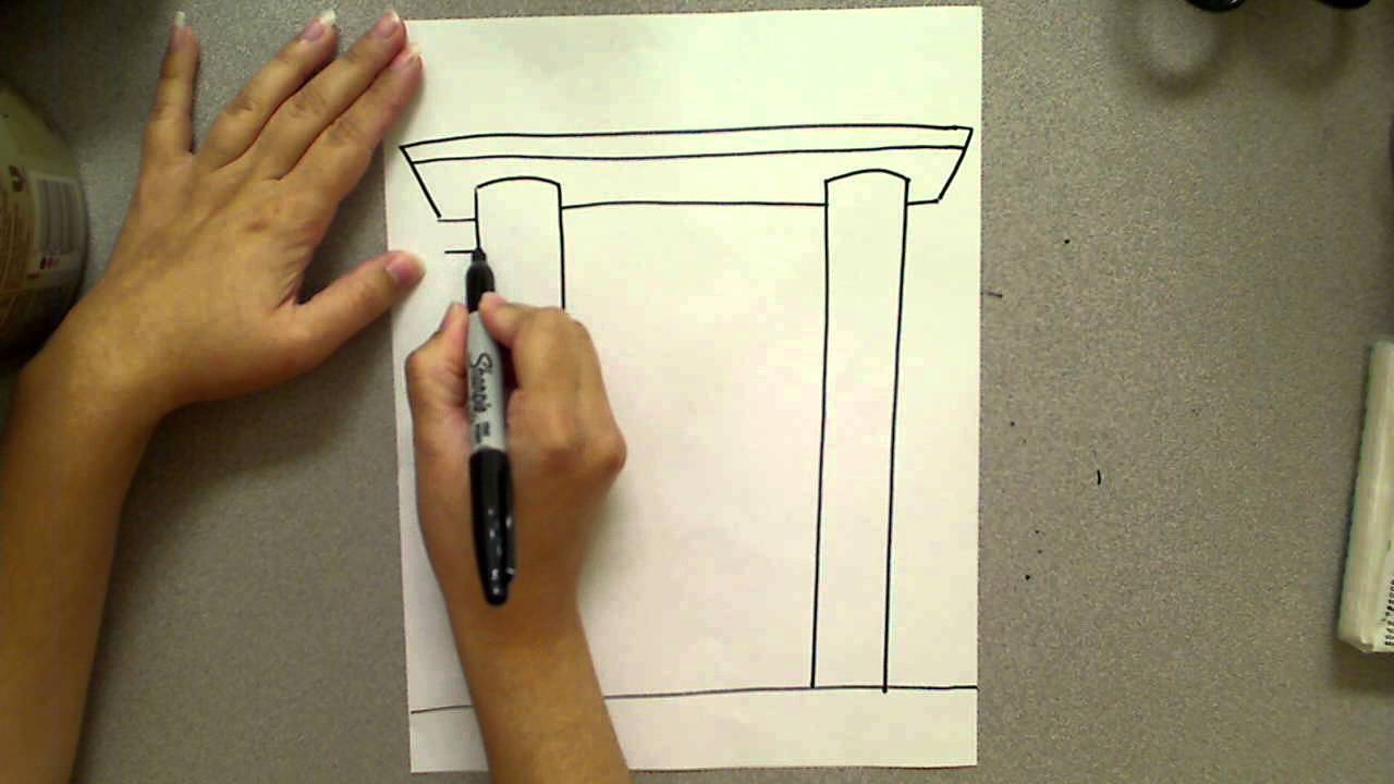1280x720 Torii Gate Drawing - Torii Gate Drawing