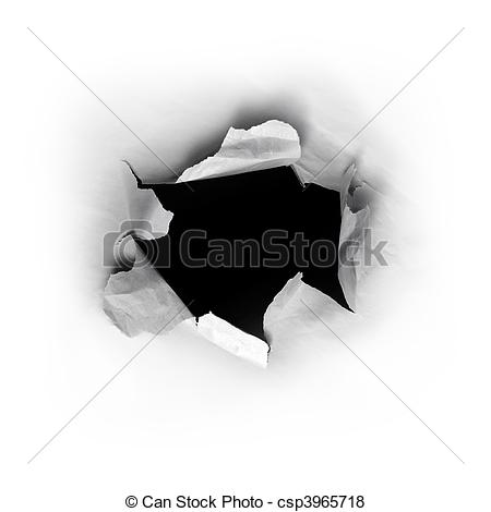 450x470 hole in paper ripped round hole in white paper with black - Torn Paper Drawing