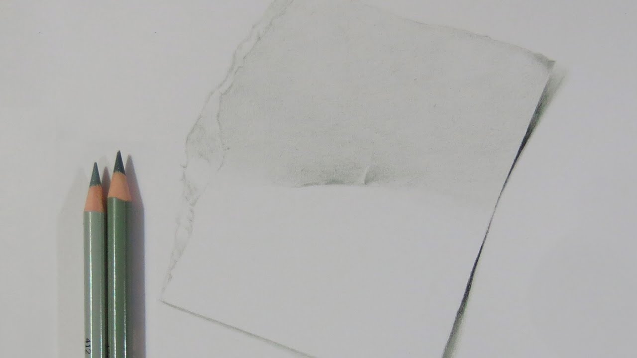 1280x720 how to draw a piece of torn paper - Torn Paper Drawing