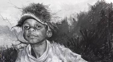 375x208 torn paper drawings for sale saatchi art - Torn Paper Drawing