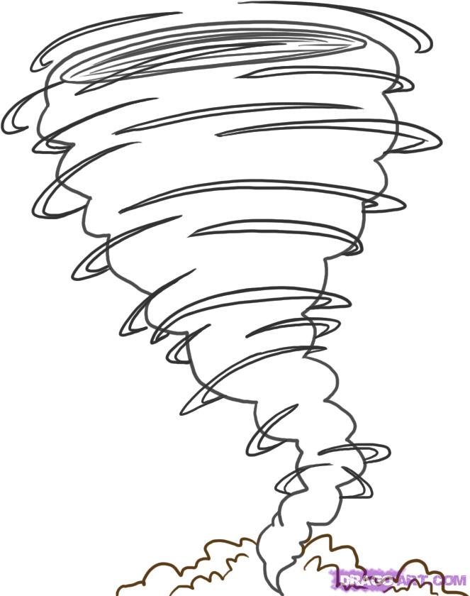663x840 how to draw a tornado, step - Tornado Drawing