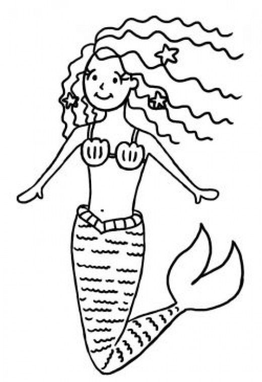 520x759 How To Draw A Mermaid Step - Tornado Drawing Children