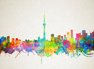 300x222 Toronto Skyline Art Fine Art America - Toronto Skyline Drawing