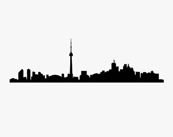 340x270 Toronto Skyline Etsy - Toronto Skyline Drawing