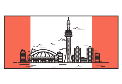 400x277 Draw A Vector Toronto Skyline In Illustrator - Toronto Skyline Drawing
