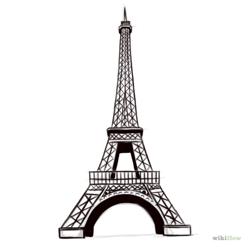 Eiffel Tower Drawing Outline at PaintingValley.com | Explore collection ...