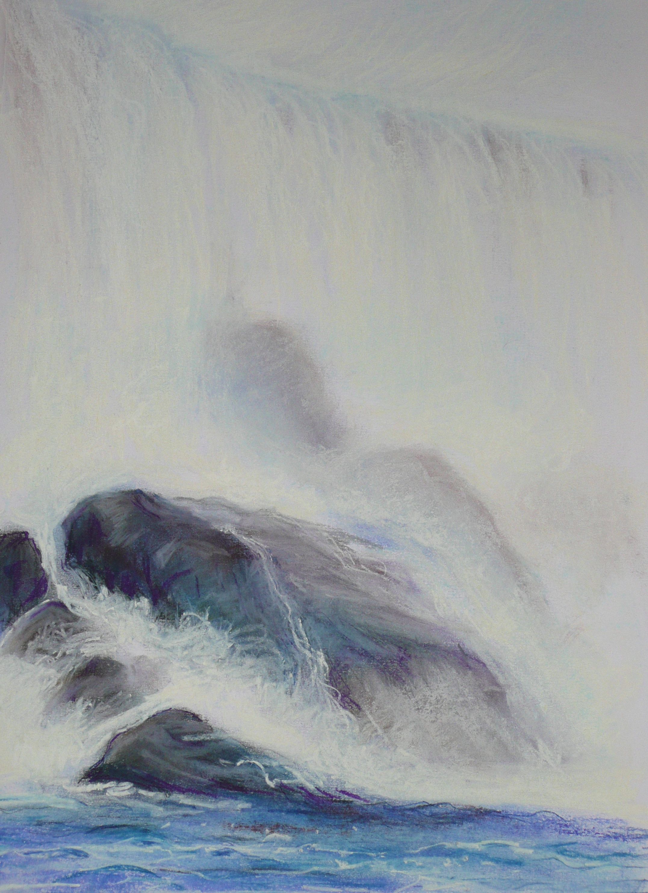 2153x2966 calm reflection and mighty torrents - Torrent Drawing