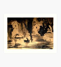 210x230 torrent drawing art prints redbubble - Torrent Drawing