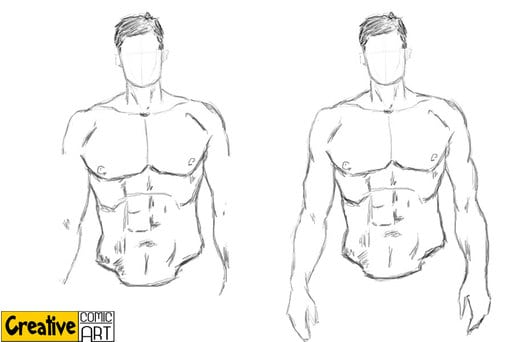 514x342 Drawing Basics Body, Arms, Legs Creative Comic Art - Torso Drawing
