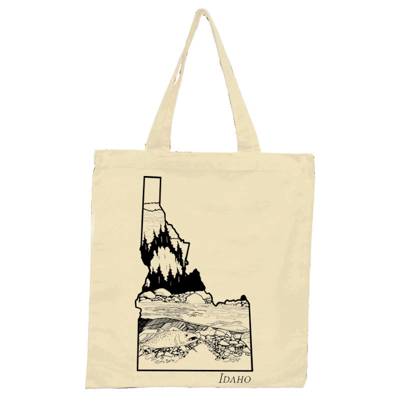 800x800 idaho tote bag corvidae drawings designs - Tote Drawing