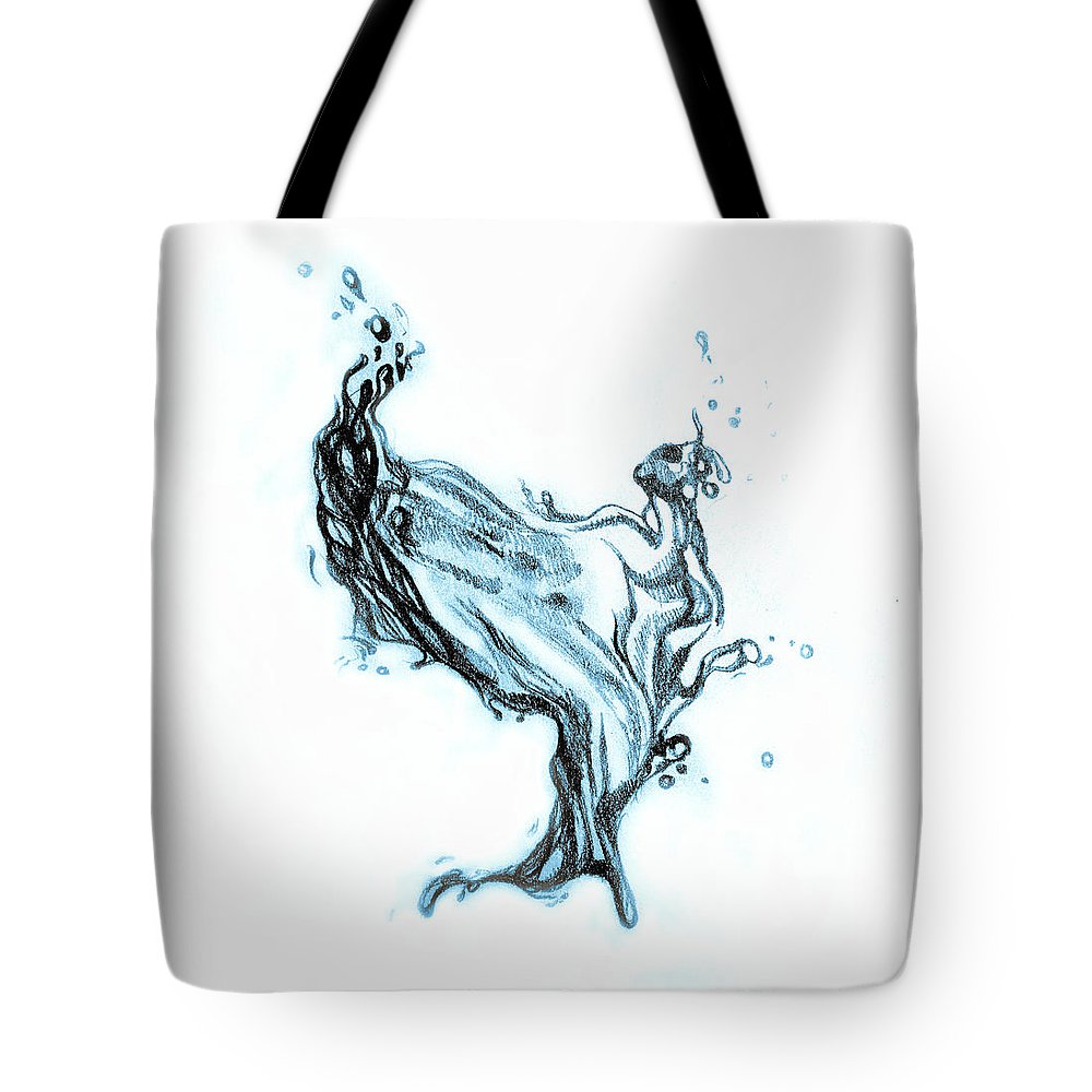 1000x1000 water splash drawing tote bag for sale - Tote Drawing