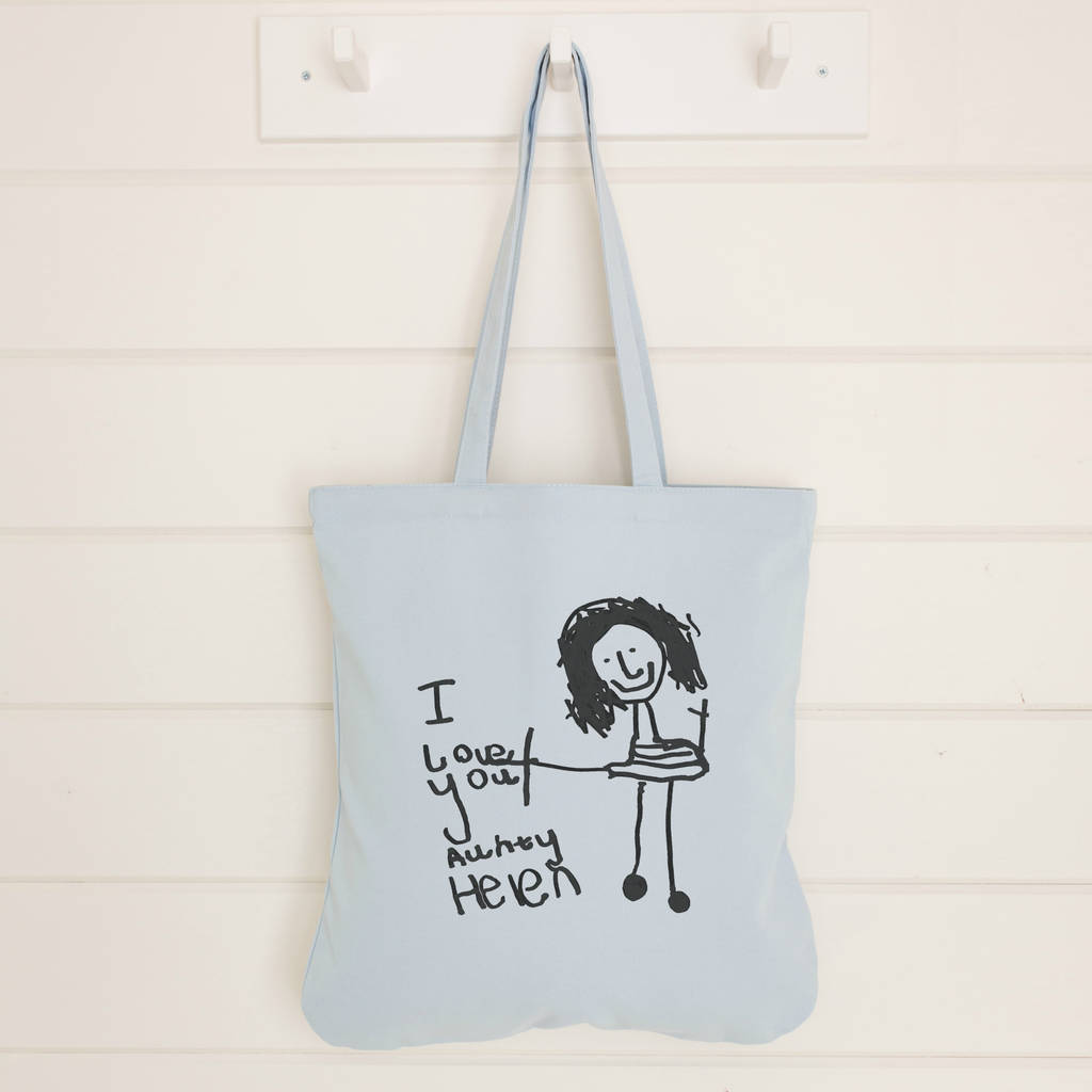 1024x1024 Personalised Bag With Your Child's Drawing - Tote Drawing