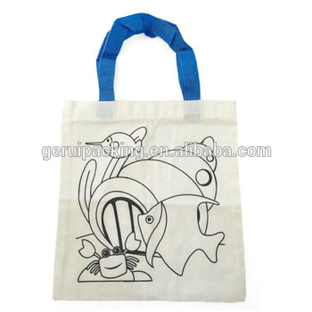 350x350 eco friendly promotional diy painting drawing canvas cotton tote - Tote Drawing