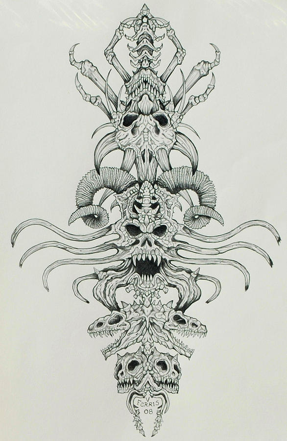 586x900 totem drawing - Totem Drawing