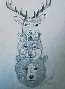 221x300 totem of life sketch hue drawing - Totem Drawing