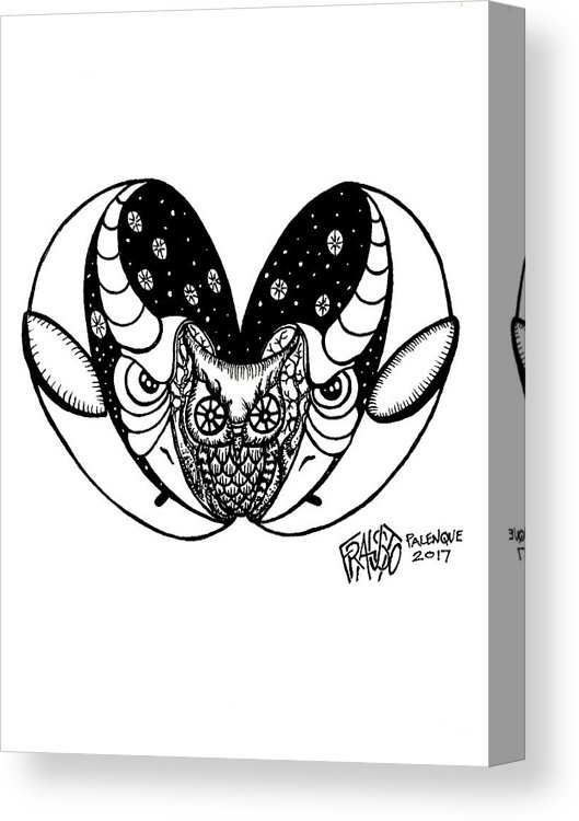 529x750 alien eagle bull owl totem drawing canvas print canvas art - Totem Drawing