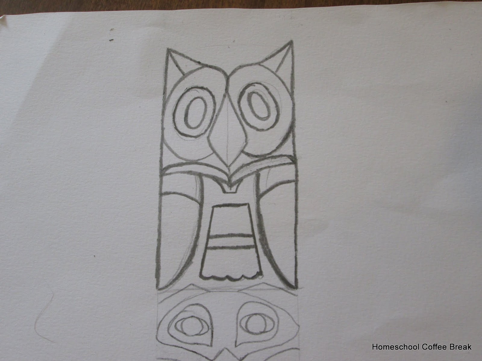 1600x1200 Homeschool Coffee Break Owl On A Pacific Northwest Totem Pole - Totem Pole Drawing