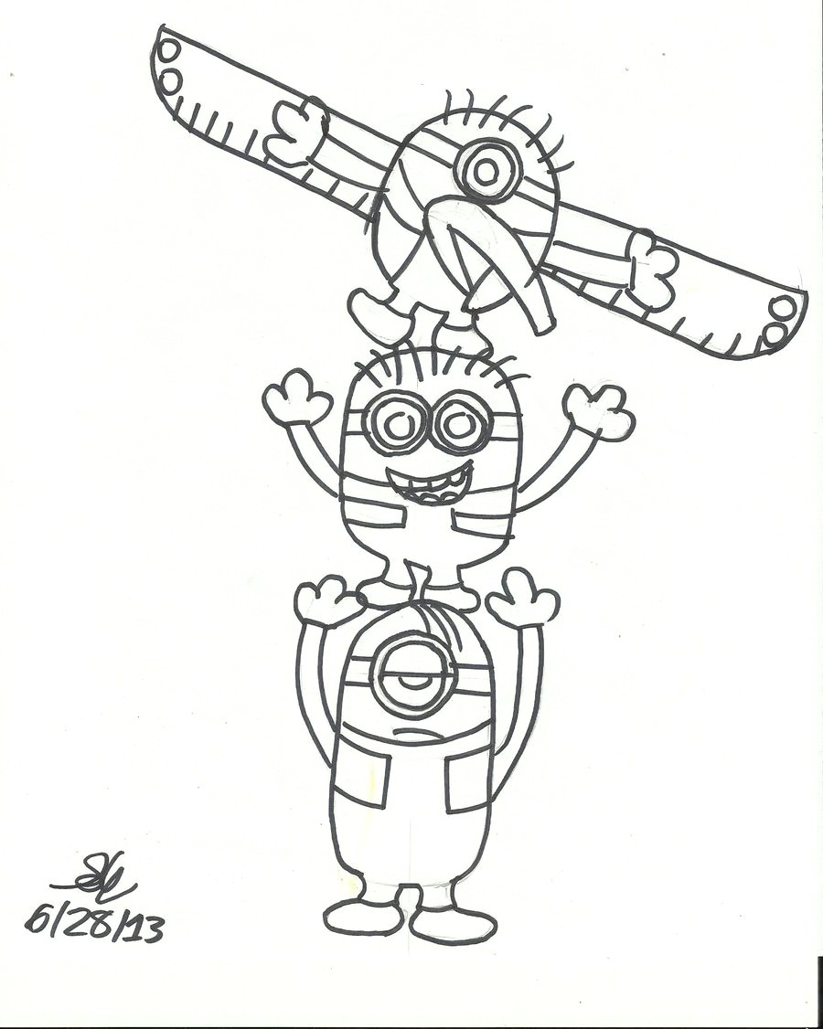 Totem Pole Drawing at PaintingValley.com | Explore collection of Totem