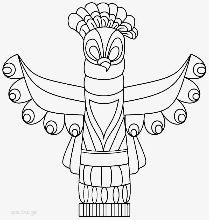 Download Totem Pole Drawing Easy at PaintingValley.com | Explore ...