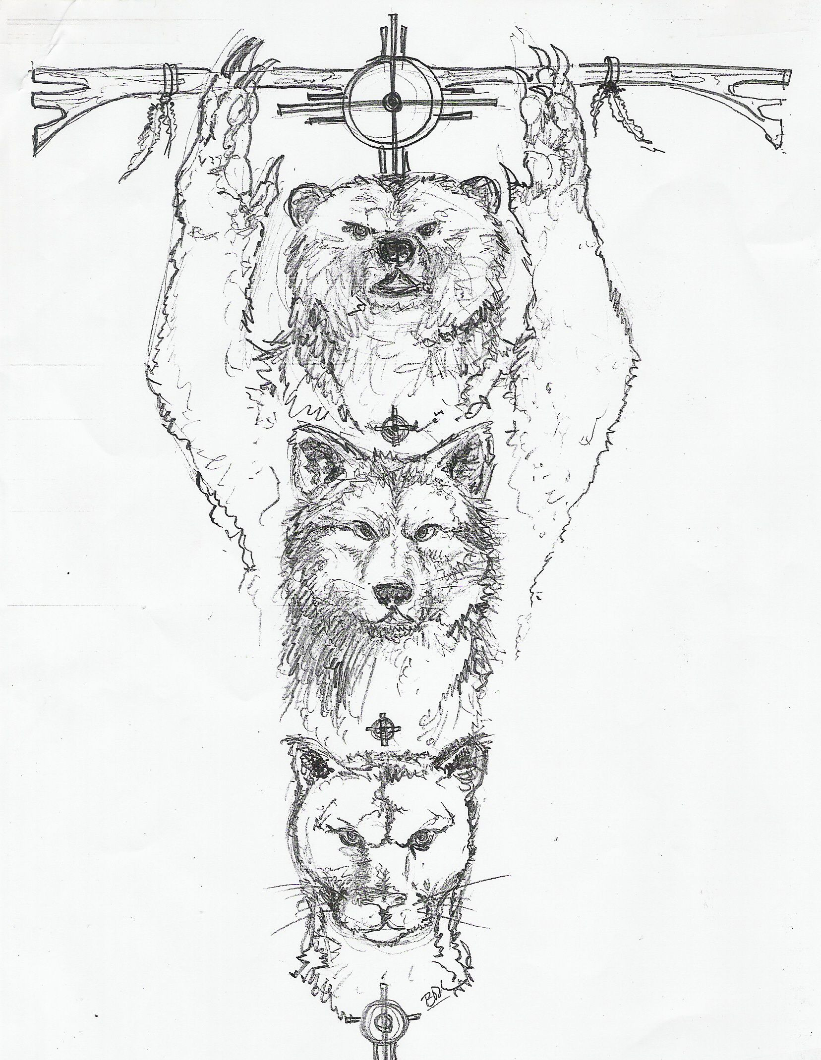 1656x2139 Beginner Galleryneed Gangster Trippy Girl Drawing - Totem Pole Drawing Easy