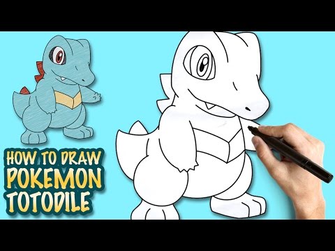 480x360 Huzzaz - Totodile Drawing