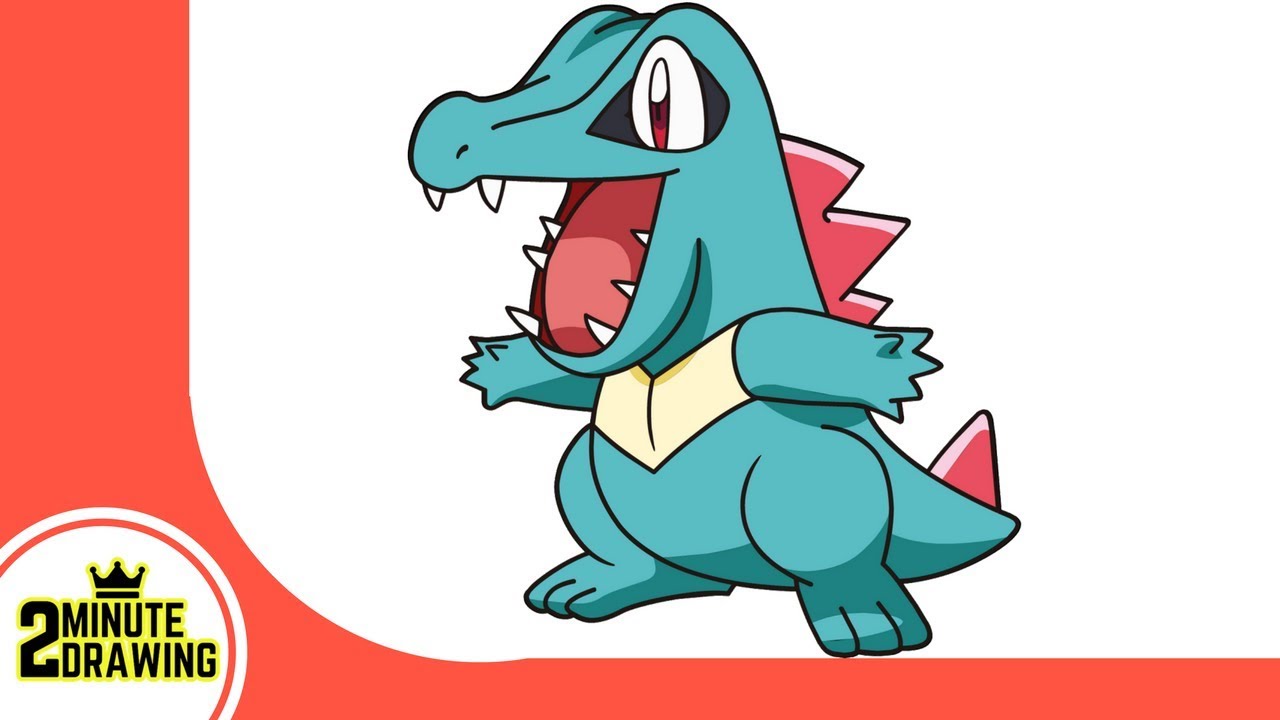 1280x720 Totodile - Totodile Drawing