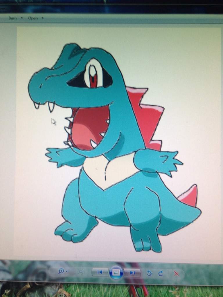 768x1024 Totodile Drawing Amino - Totodile Drawing