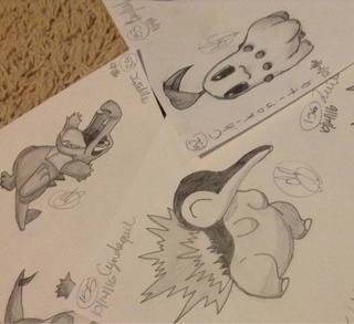 320x293 Totodile Drawings On Paigeeworld Pictures Of Totodile - Totodile Drawing