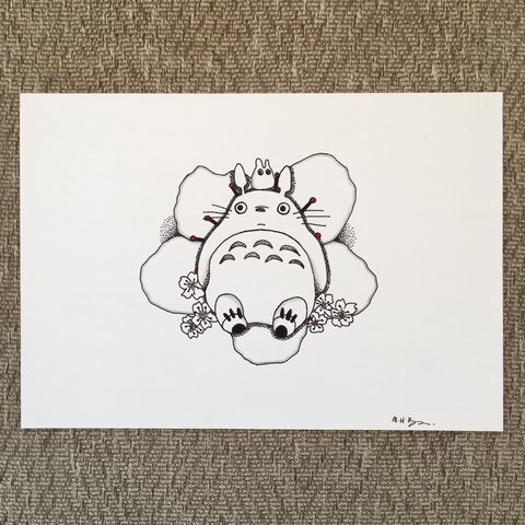 480x480 original totoro drawing - Totoro Drawing