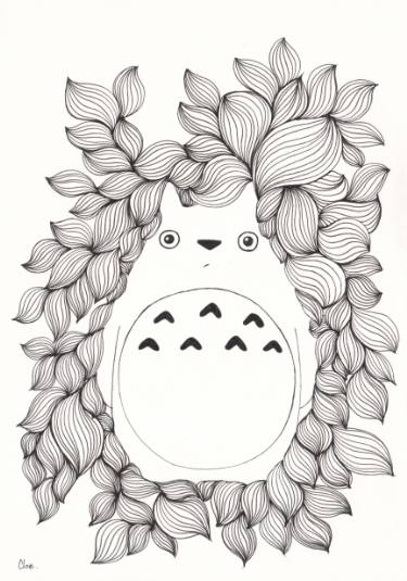375x535 totoro drawing - Totoro Drawing