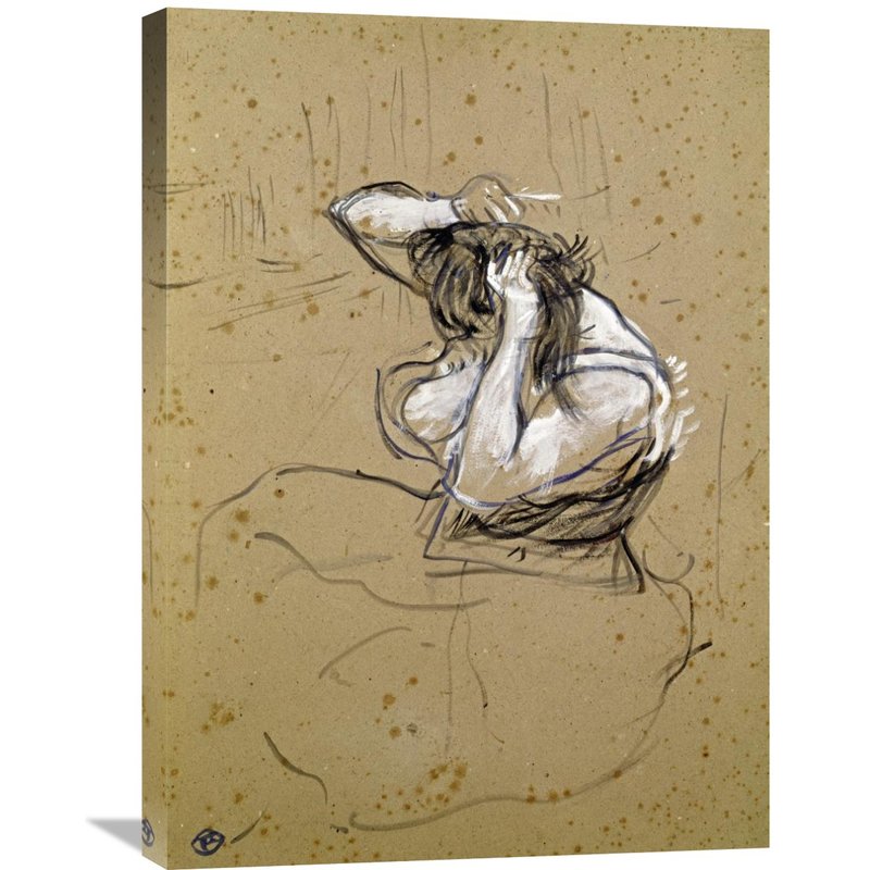 800x800 global gallery 'femme qui se peigne' - Toulouse Lautrec Drawings