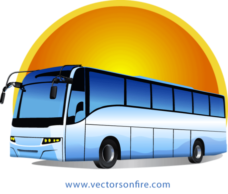 455x387 Collection Of Free Bus Drawing Realistic Download On Ui Ex - Tour Bus Drawing