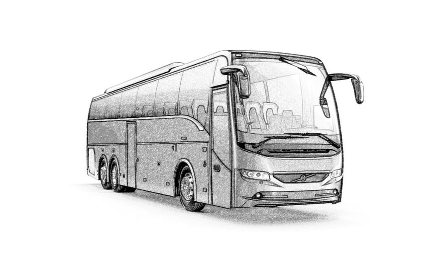 Tour Bus Drawing at PaintingValley.com | Explore collection of Tour Bus ...