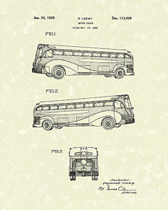 240x300 Bus Drawings Fine Art America - Tour Bus Drawing