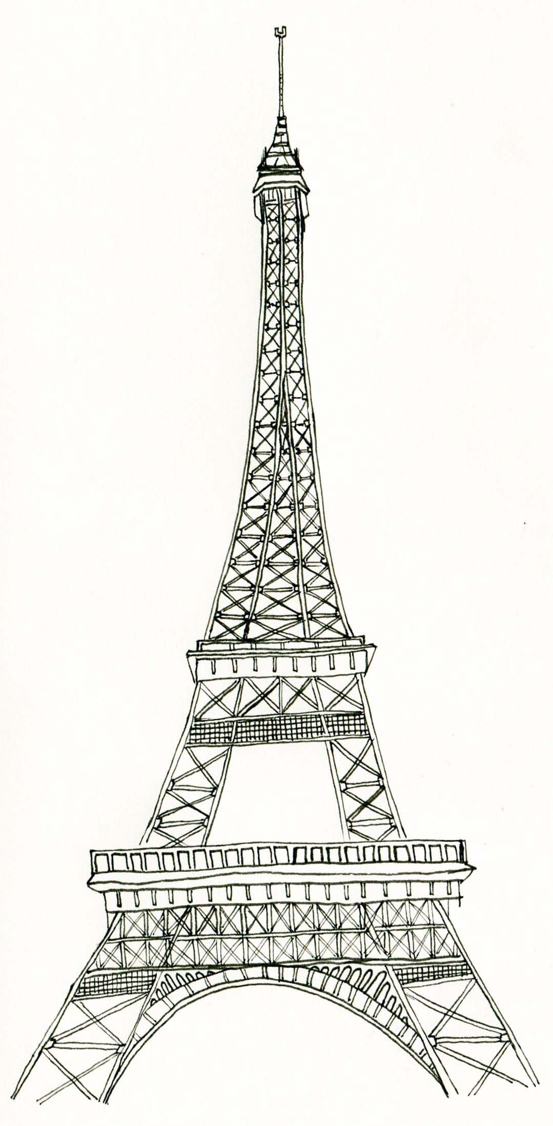 1079x2196 la tour eiffel ! printables eiffel tower art, eiffel tower - Tour Drawing