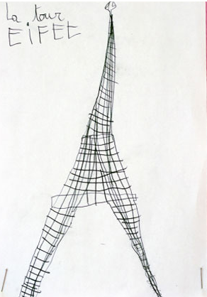 292x418 La Tour Eiffel White Cabana - Tour Eiffel Drawing