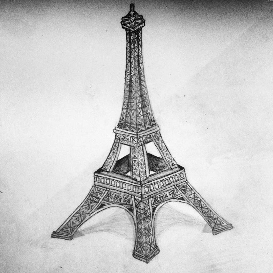 Tour Eiffel Drawing at PaintingValley.com | Explore collection of Tour ...