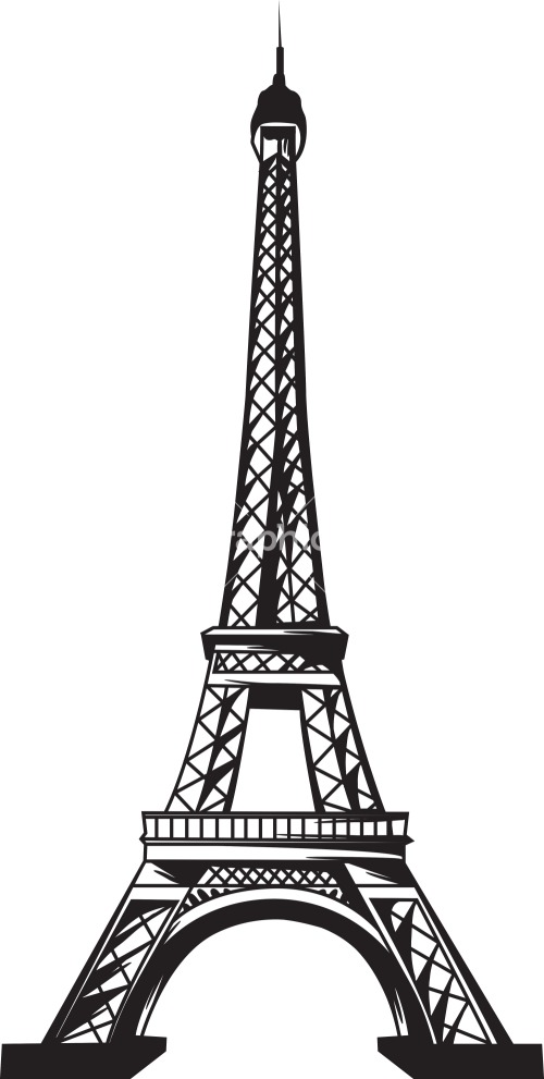 500x991 la tour eiffel eiffel tower clip art - Tour Eiffel Drawing