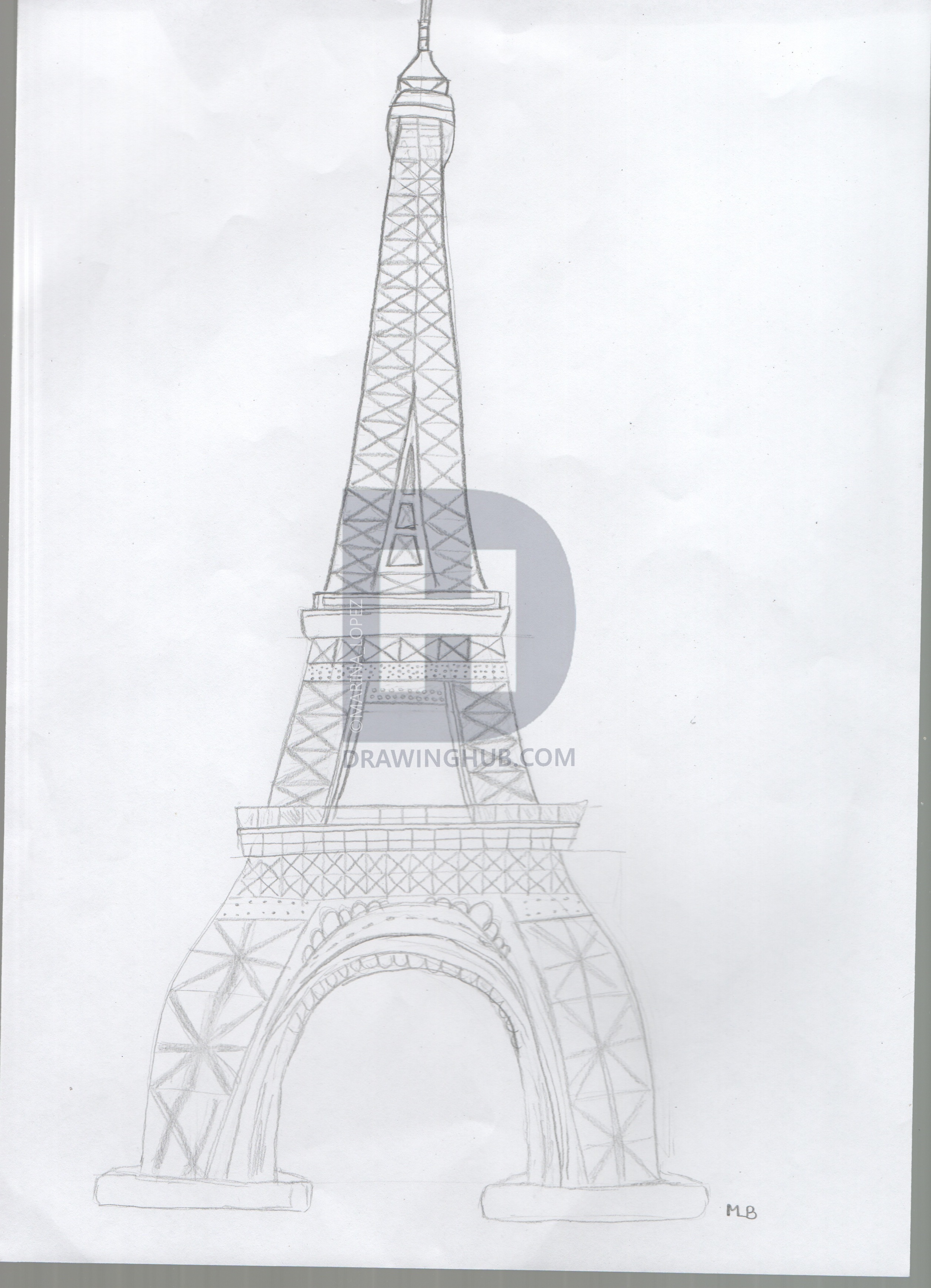 2514x3477 Tour Eiffel Drawing - Tour Eiffel Drawing
