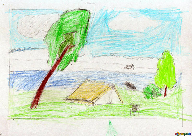 800x567 children's drawings of houses children's drawing tourism childhood - Tourism Drawing