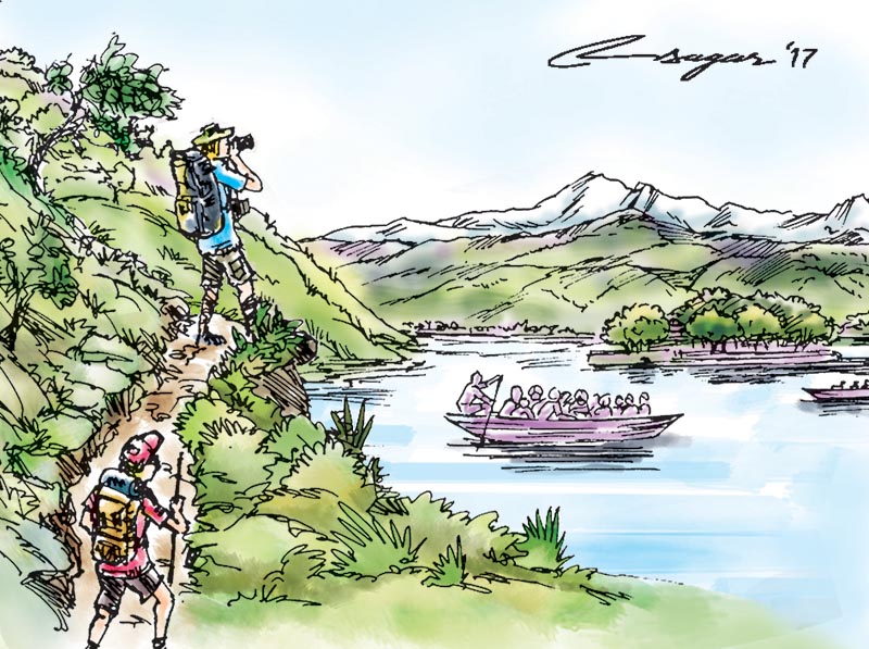 800x597 community development role of tourism the himalayan times - Tourism Drawing