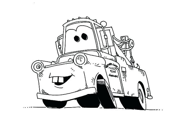 600x451 coloring lightning mater pages new lighting drawing at image - Tow Mater Drawing